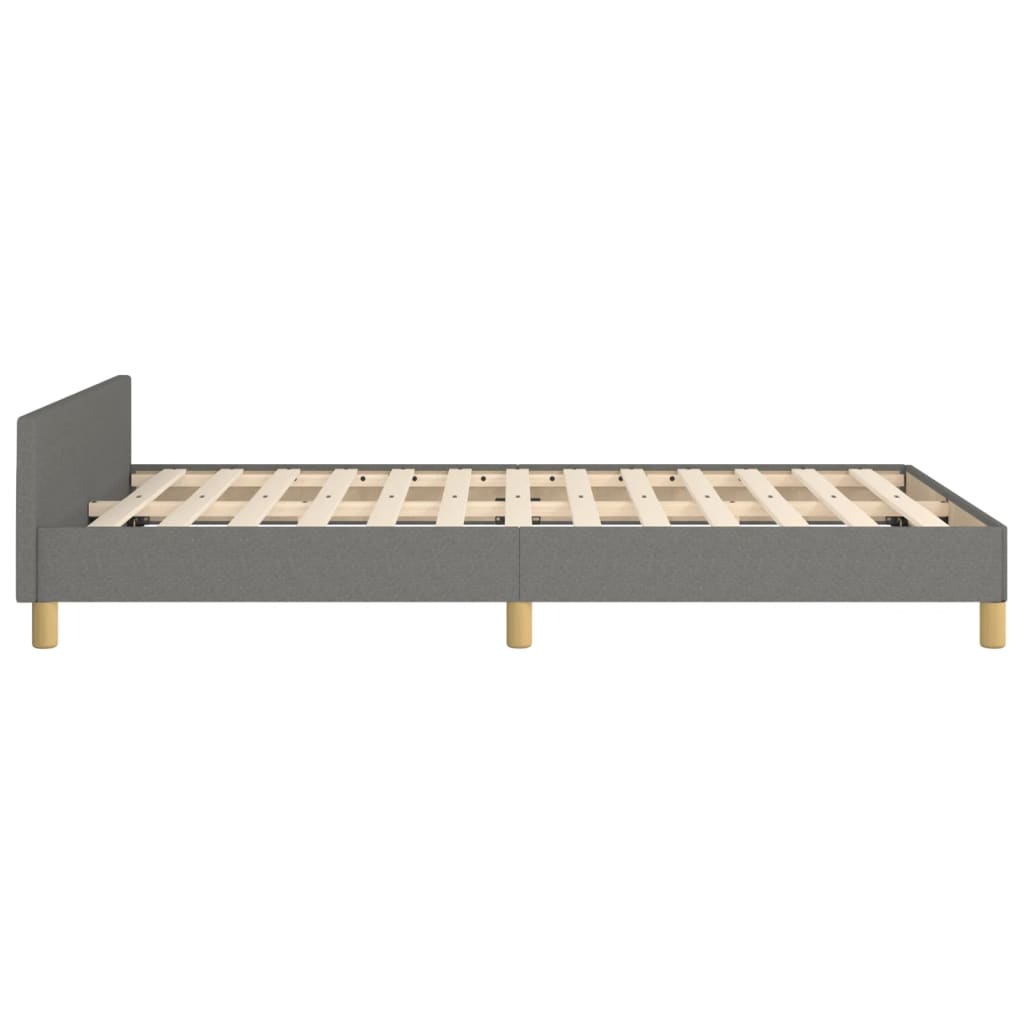 sengeramme uden madras 120x190 cm stof enkeltseng Mørkegrå