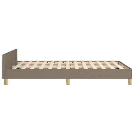 sengeramme uden madras 120x190 cm stof gråbrun