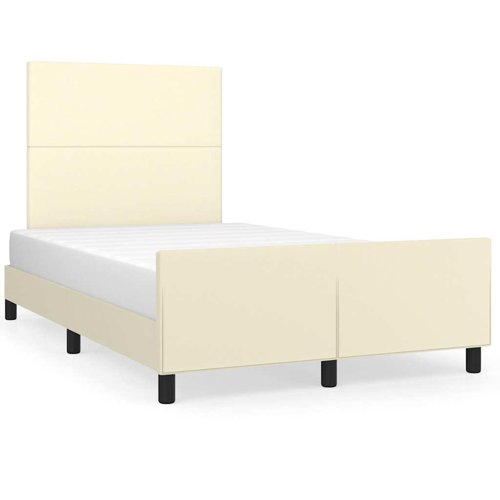 sengeramme uden madras 120x190 cm kunstlæder enkeltseng