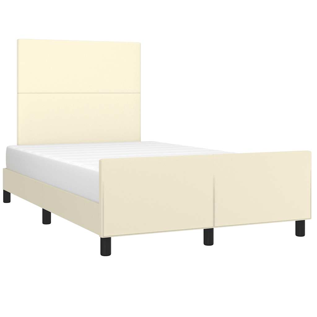 sengeramme uden madras 120x190 cm kunstlæder enkeltseng
