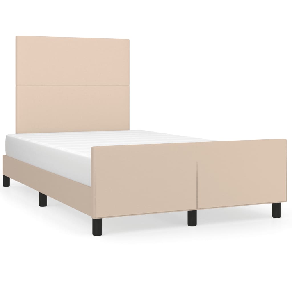 sengeramme uden madras 120x190 cm cappuccino farvet