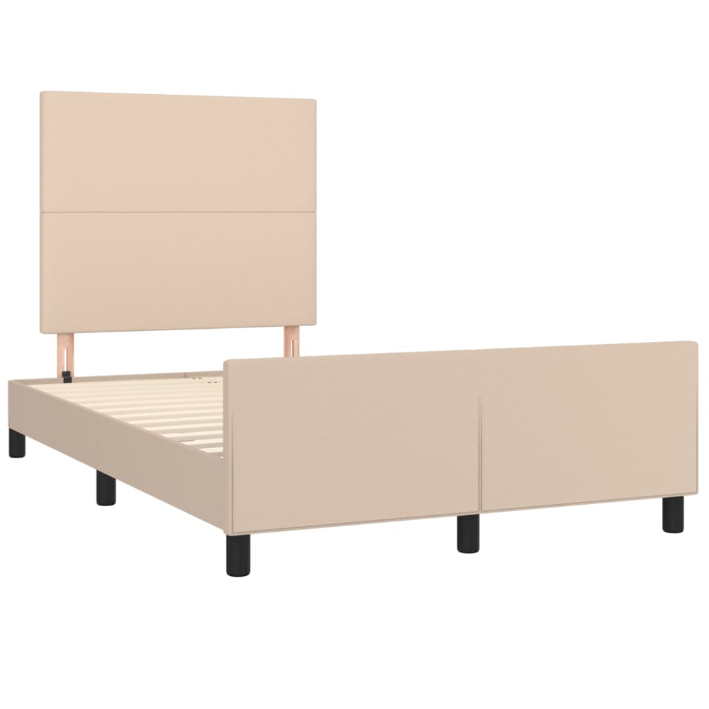 sengeramme uden madras 120x190 cm cappuccino farvet