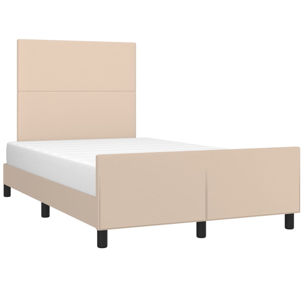 sengeramme uden madras 120x190 cm cappuccino farvet