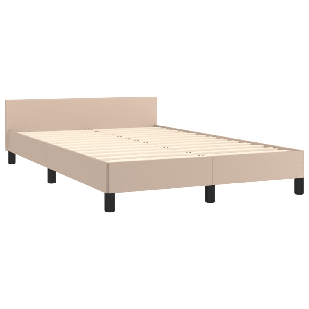sengeramme uden madras 120x190 cm cappuccino farvet