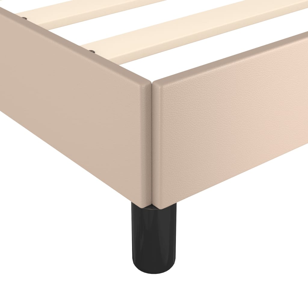 sengeramme uden madras 120x190 cm cappuccino farvet