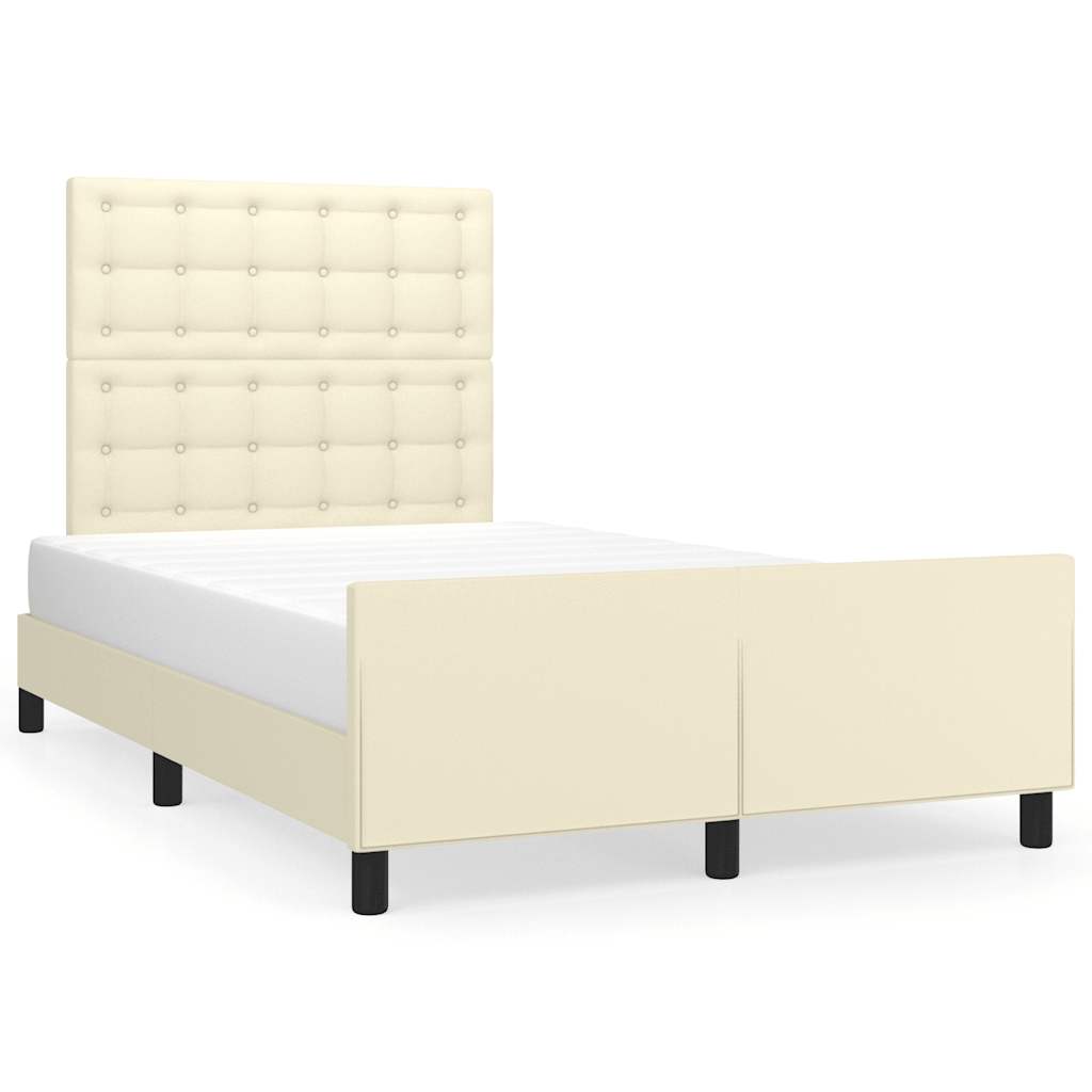 sengeramme uden madras 120x190 cm kunstlæder enkeltseng