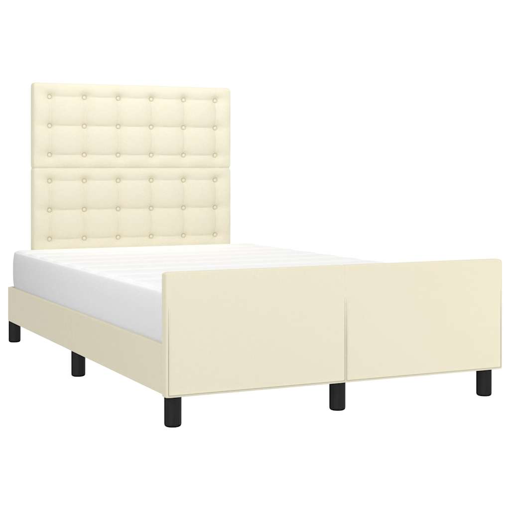 sengeramme uden madras 120x190 cm kunstlæder enkeltseng