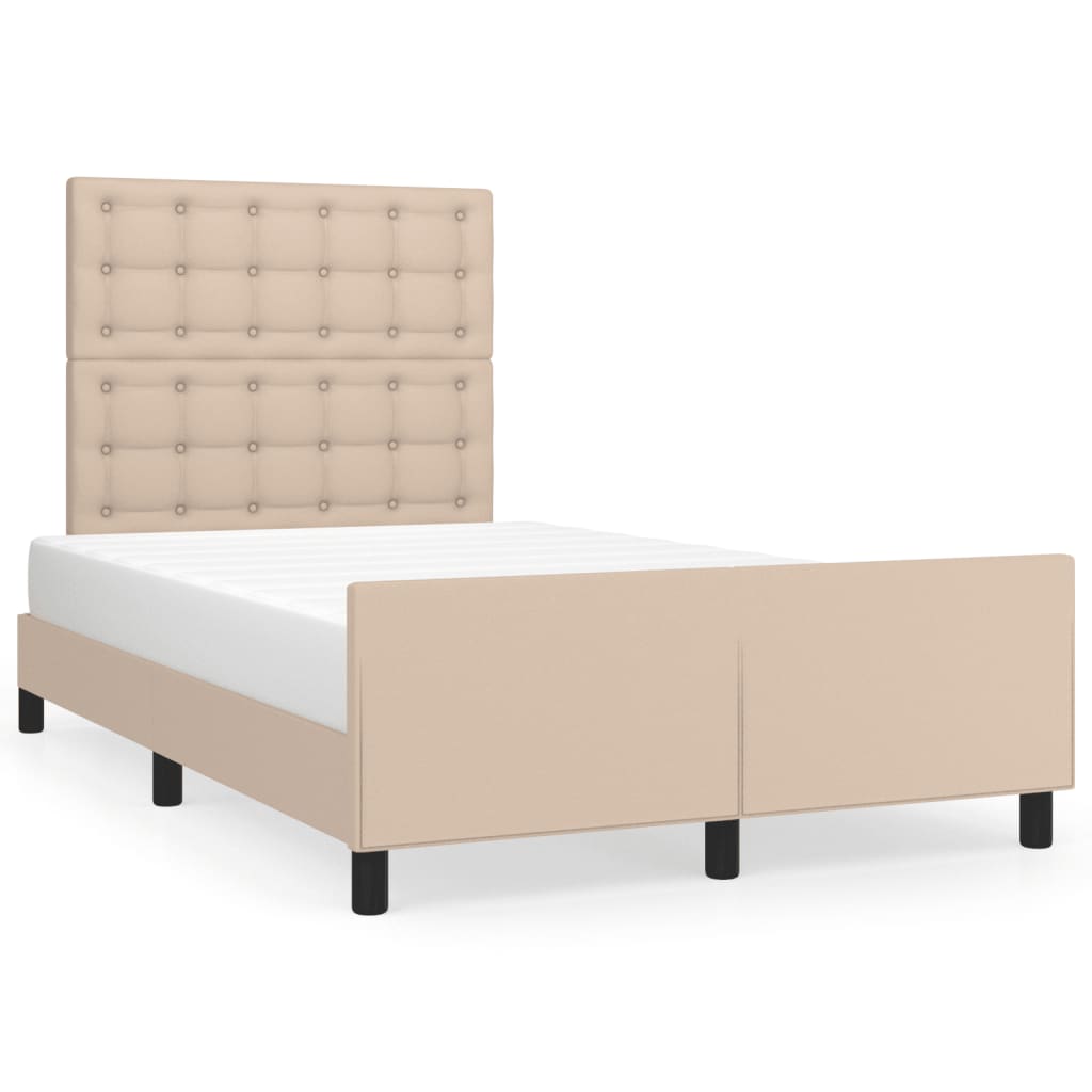 sengeramme uden madras 120x190 cm cappuccino farvet