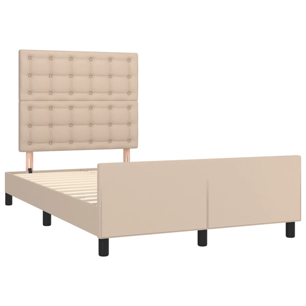 sengeramme uden madras 120x190 cm cappuccino farvet