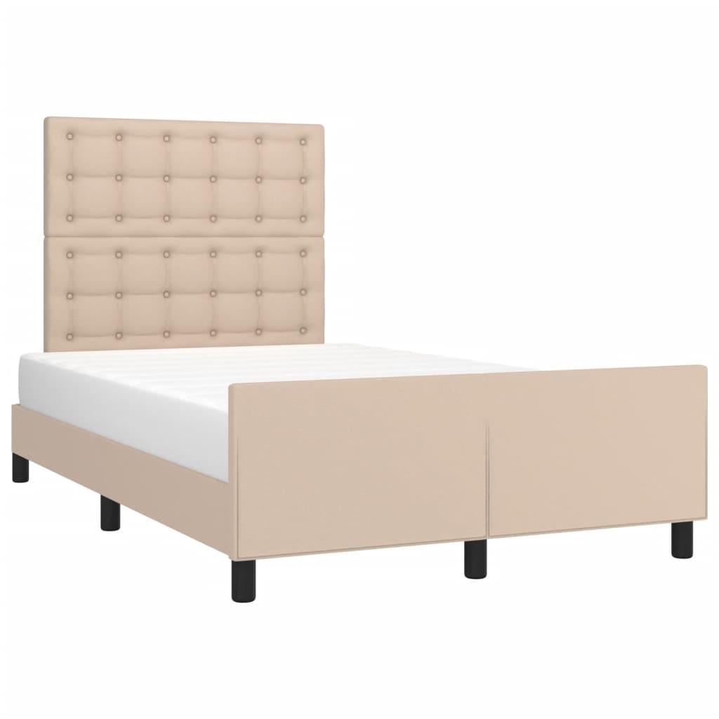 sengeramme uden madras 120x190 cm cappuccino farvet