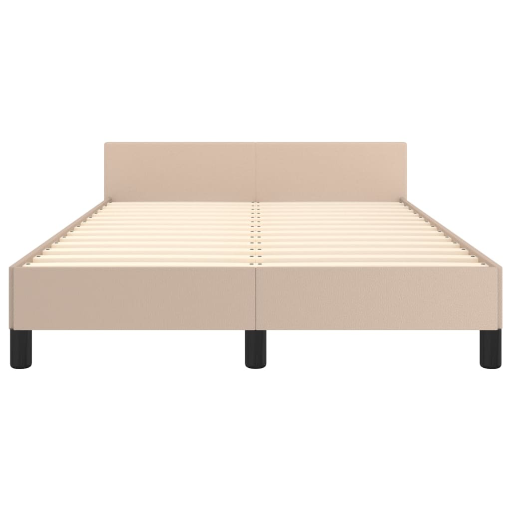 sengeramme uden madras 120x190 cm cappuccino farvet