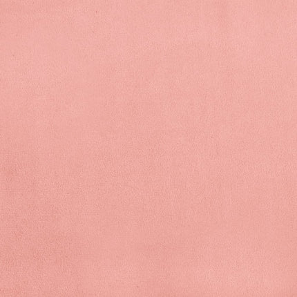 sengeramme uden madras 120x190 cm fløjl lyserød