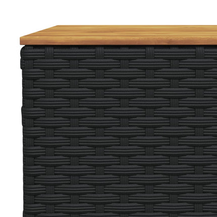 sofasæt til haven 7 dele med hynder polyrattan sort