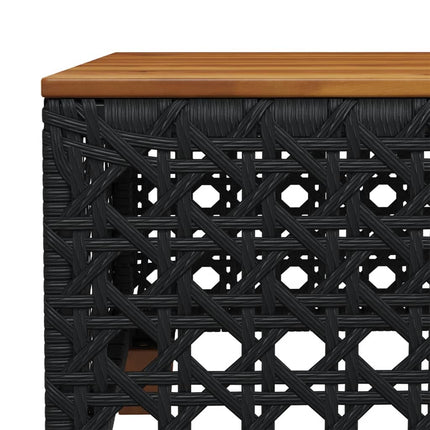 sofasæt til haven 8 dele med hynder polyrattan sort