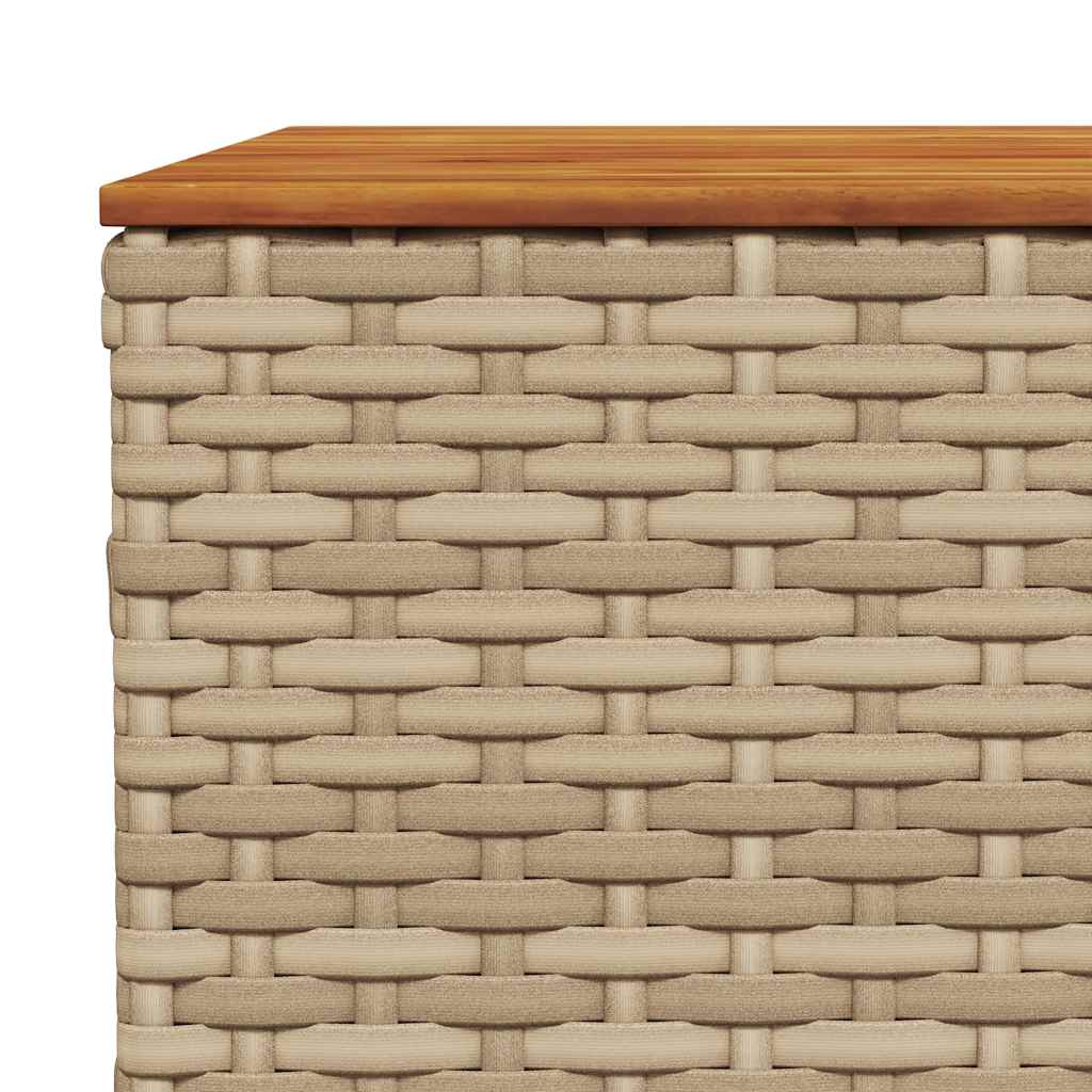 sofasæt til haven 9 dele med hynder polyrattan beige