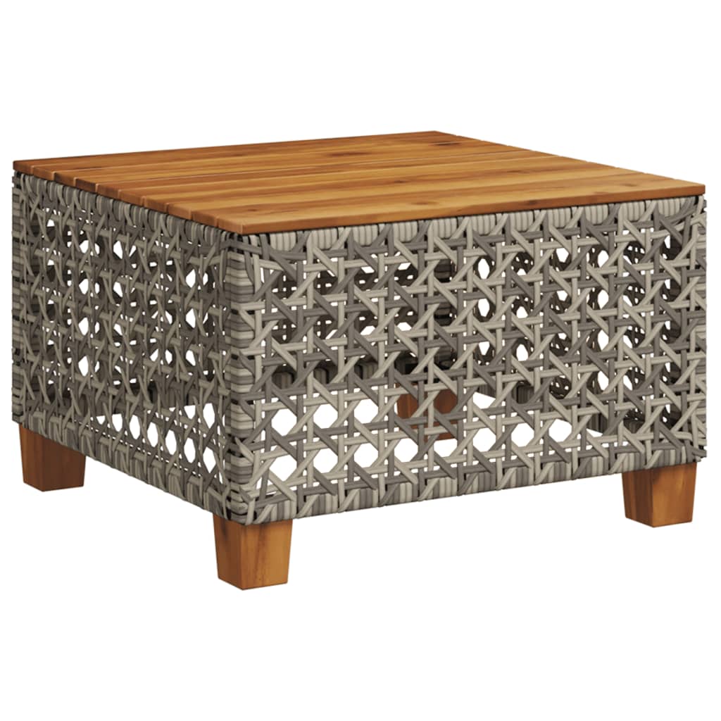 sofasæt 5 dele med hynder polyrattan grå