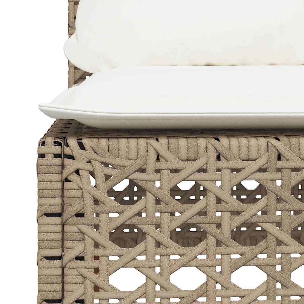 sofasæt til haven 8 dele med hynder polyrattan beige