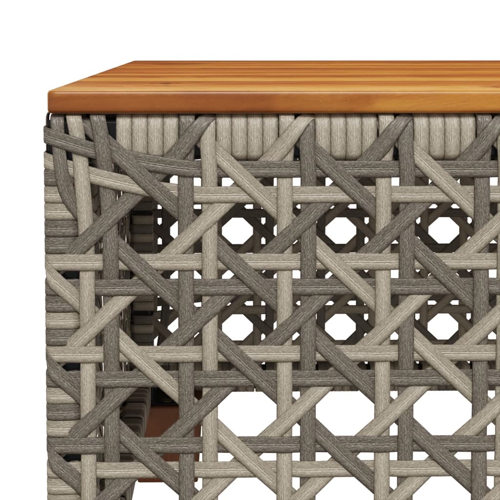 sofasæt til haven 9 dele med hynder polyrattan grå