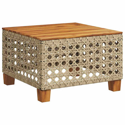 sofasæt til haven 10 dele med hynder polyrattan beige