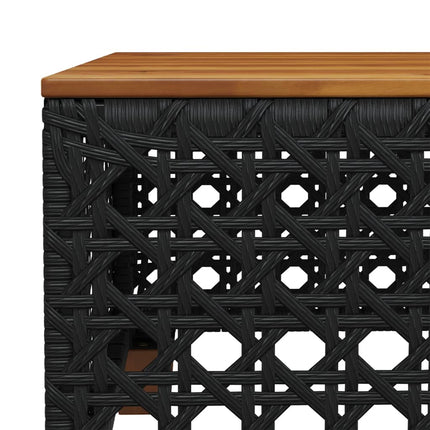 sofasæt til haven 11 dele med hynder polyrattan sort