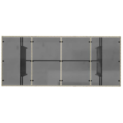 Have Spisebordssæt 9 pcs Lysegrå polyrattan