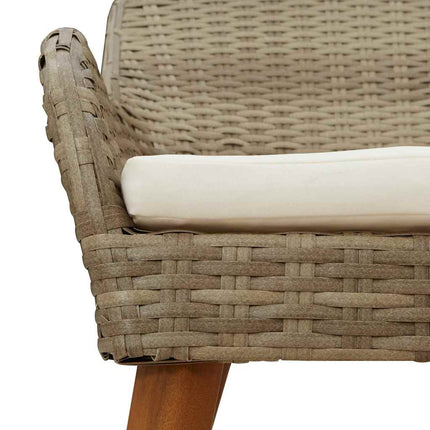 Have Spisebordssæt 3 stk. Beige polyrattan
