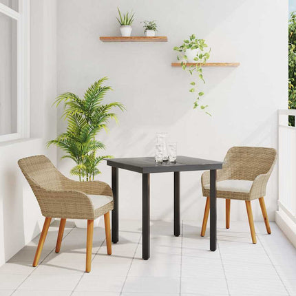 Have Spisebordssæt 3 stk. Beige polyrattan