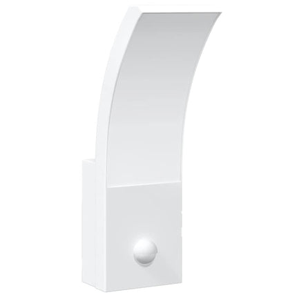 udendørs LED-væglampe med sensor trykstøbt aluminium hvid