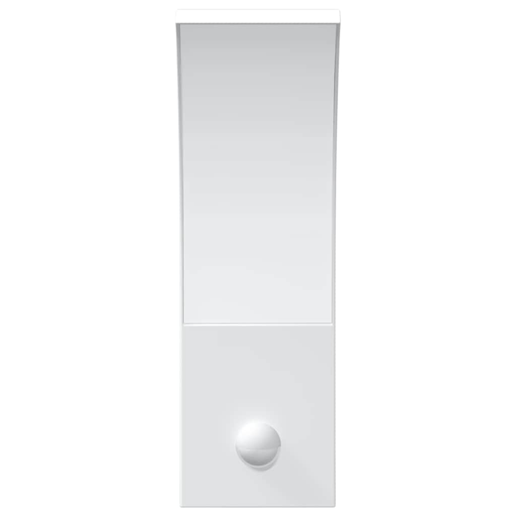 udendørs LED-væglamper 2 stk. sensorer trykstøbt aluminium hvid