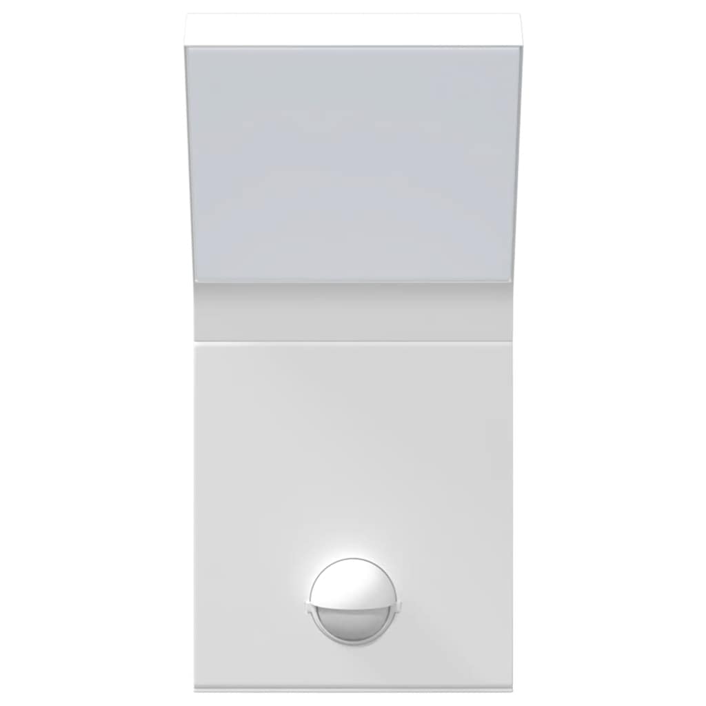 udendørs LED-væglamper 2 stk. sensorer trykstøbt aluminium hvid