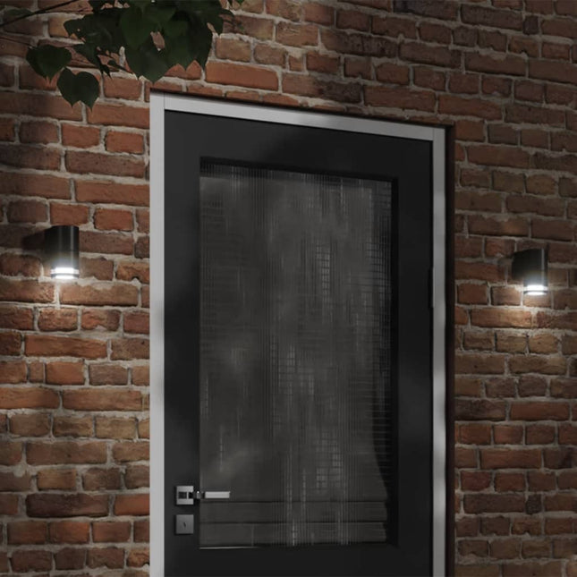 udendørs væglampe trykstøbt aluminium sort