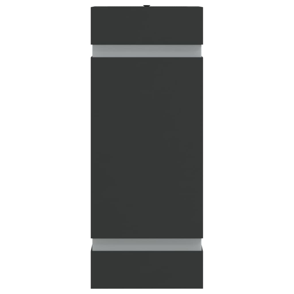 udendørs væglamper 2 stk. rustfrit stål sort