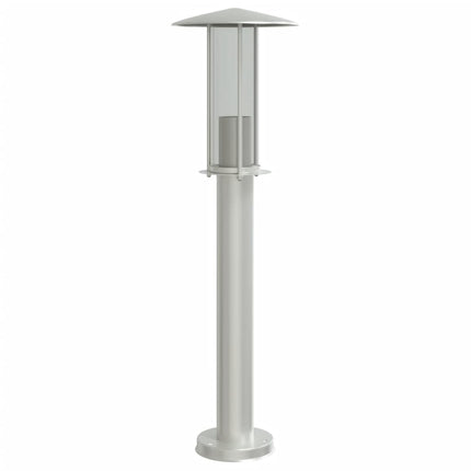 udendørs standerlamper 3 stk. 60 cm rustfrit stål sølvfarvet