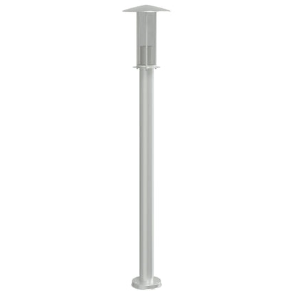 udendørs standerlamper 3 stk. 100 cm rustfrit stål sølvfarvet