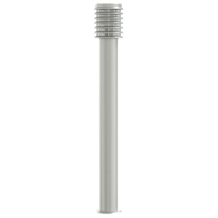 udendørs standerlamper 3 stk. 110 cm rustfrit stål sølvfarvet
