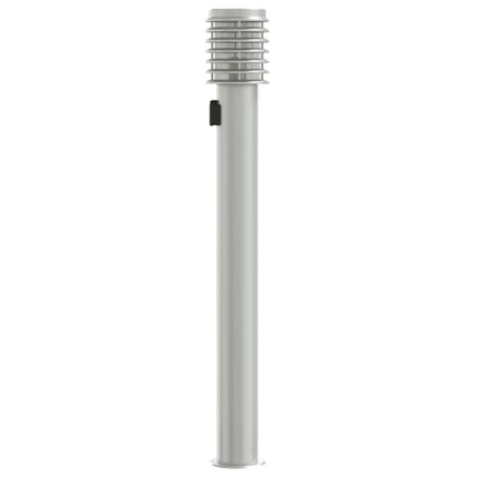 udendørs standerlamper 3 stk. stikkontakt 110 cm rustfrit stål