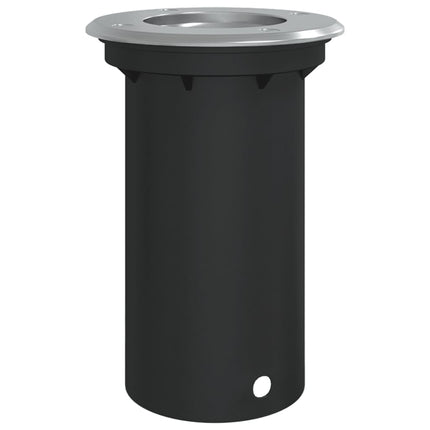 nedgravningsspot 10,5x10,5 cm rund trykstøbt aluminium sort
