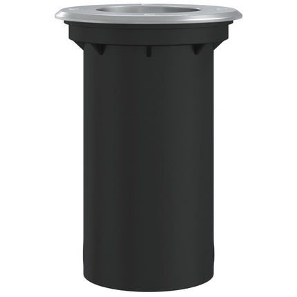 nedgravningsspot 10,5x10,5 cm rund trykstøbt aluminium sort