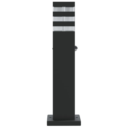 udendørs standerlampe med sensor 50 cm aluminium sort