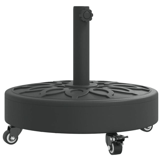 parasolfod med hjul til Ø38/48 mm stænger 27 kg rund