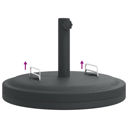 parasolfod med håndtag til Ø38/48 mm stænger 25 kg rund