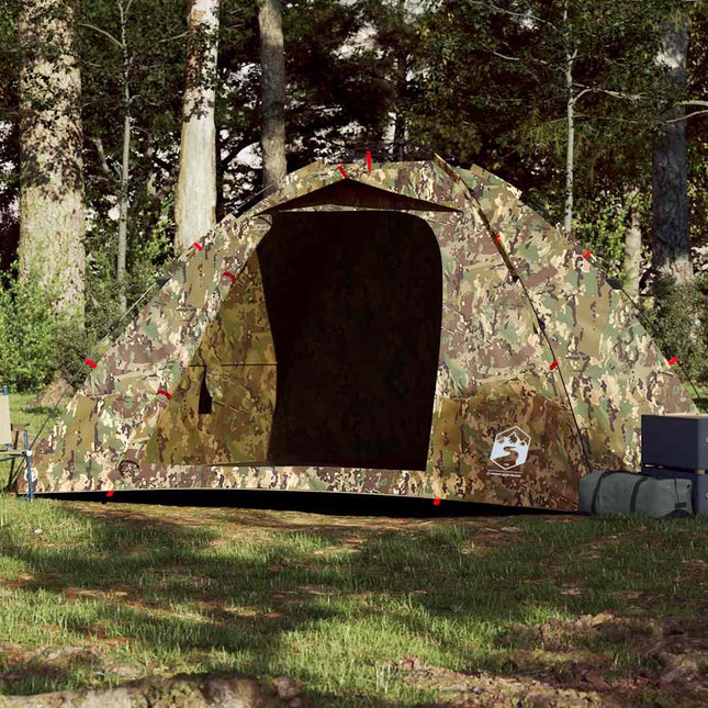 4-personers fisketelt quick-release camouflage