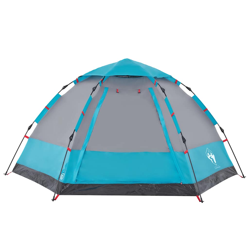 4-personers campingtelt quick-release blå