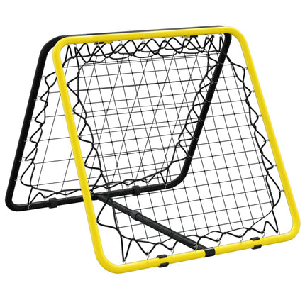 dobbeltsidet rebounder stål justerbart gul og sort