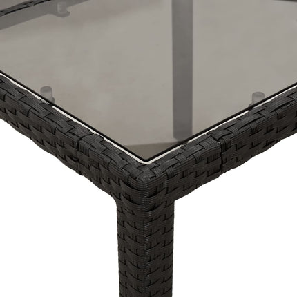 spisebordssæt til haven 9 dele med hynder polyrattan og glas
