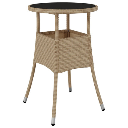 spisebordssæt til haven 5 dele med hynder polyrattan og glas