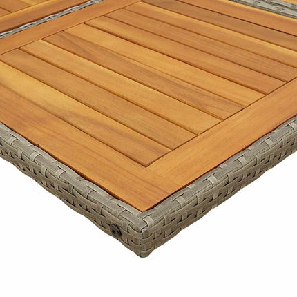 11-delt havespisesæt med hynder grå polyrattan
