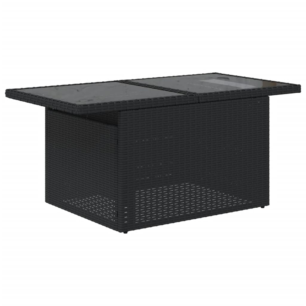 sofasæt til haven 8 dele med hynder polyrattan sort