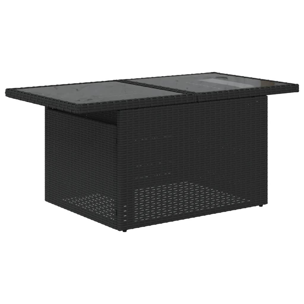 sofasæt til haven 8 dele med hynder polyrattan sort