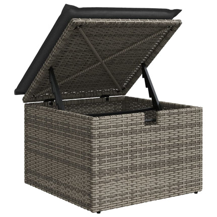 sofasæt til haven 8 dele med hynder polyrattan grå